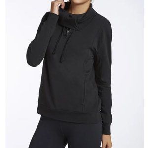 Fabletics Black Kingston Pullover Athletic Athleisure Sweater Women's Size Large